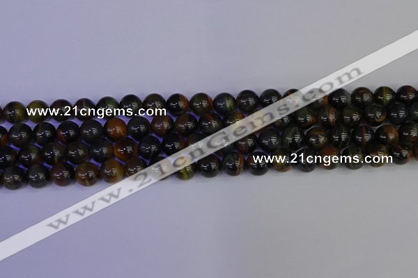 CTE1803 15.5 inches 10mm round blue iron tiger beads wholesale