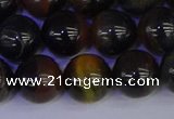 CTE1805 15.5 inches 14mm round blue iron tiger beads wholesale