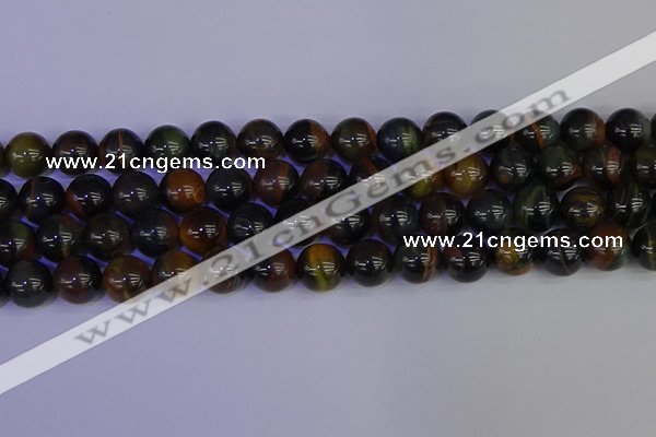 CTE1805 15.5 inches 14mm round blue iron tiger beads wholesale