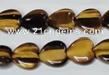 CTE183 15.5 inches 18*18mm heart yellow tiger eye gemstone beads