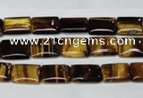 CTE188 15.5 inches 10*14mm rectangle yellow tiger eye gemstone beads