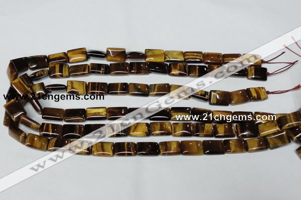 CTE189 15.5 inches 13*18mm rectangle yellow tiger eye gemstone beads