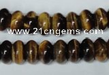 CTE196 15.5 inches 7*12mm rondelle yellow tiger eye gemstone beads