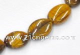 CTE20 15.5 inches oval 13*18mm yellow tiger eye beads Wholesale