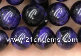 CTE2023 15.5 inches 8mm round purple tiger eye beads wholesale