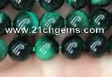 CTE2050 15.5 inches 4mm round green tiger eye beads wholesale