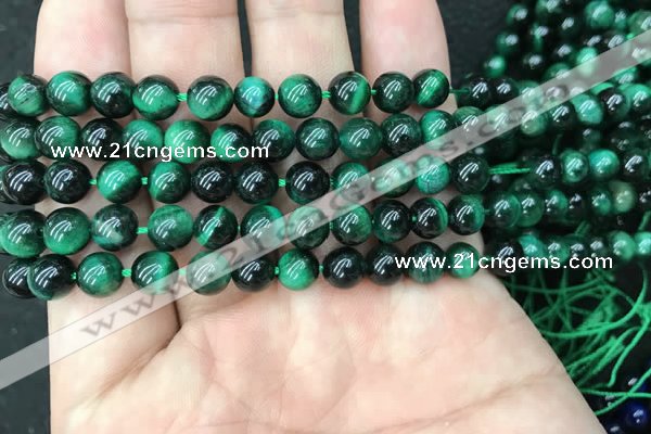 CTE2051 15.5 inches 6mm round green tiger eye beads wholesale