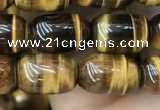 CTE2058 15.5 inches 8*12mm drum yellow tiger eye gemstone beads