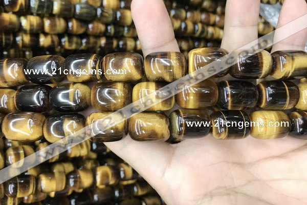 CTE2061 15.5 inches 13*18mm drum yellow tiger eye gemstone beads