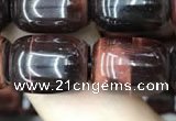 CTE2066 15.5 inches 10*14mm drum red tiger eye gemstone beads