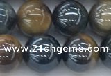 CTE2087 15.5 inches 10mm round AB-color blue & yellow tiger eye beads