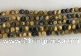 CTE2120 15.5 inches 6mm round golden & blue tiger eye beads