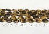 CTE2130 15.5 inches 13*18mm flat teardrop yellow tiger eye beads