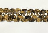 CTE2131 15.5 inches 13*18mm oval yellow tiger eye beads