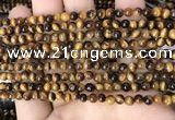 CTE2145 15.5 inches 4mm round yellow tiger eye beads wholesale