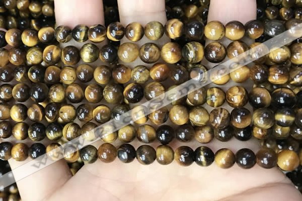 CTE2147 15.5 inches 6mm round yellow tiger eye beads wholesale