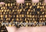 CTE2157 15.5 inches 5mm round yellow tiger eye gemstone beads