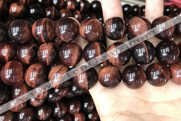 CTE2176 15.5 inches 20mm round red tiger eye beads wholesale