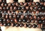 CTE2182 15.5 inches 8mm round red tiger eye gemstone beads