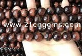 CTE2185 15.5 inches 14mm round red tiger eye gemstone beads