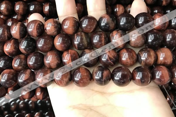 CTE2185 15.5 inches 14mm round red tiger eye gemstone beads