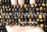 CTE2191 15.5 inches 6mm round mixed tiger eye beads wholesale