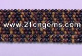 CTE2218 15.5 inches 4mm round colorful tiger eye gemstone beads