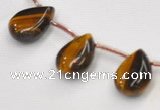 CTE24 teardrop 10*14mm yellow tiger eye beads Wholesale