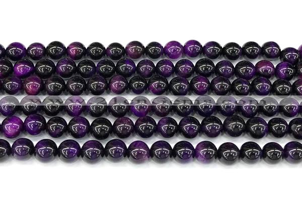 CTE2413 15 inches 6mm round purple tiger eye beads