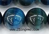 CTE2427 15 inches 12mm round blue tiger eye beads