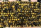 CTE2462 15 inches 4mm faceted round yellow tiger eye beads wholesale