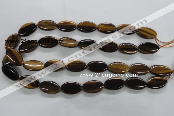 CTE302 15.5 inches 15*25mm oval yellow tiger eye gemstone beads