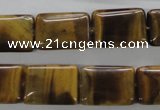 CTE314 15.5 inches 12*18mm rectangle yellow tiger eye gemstone beads