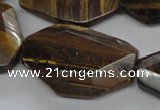 CTE325 15.5 inches 24*30mm freeform yellow tiger eye gemstone beads