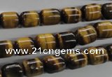 CTE328 15.5 inches 8*10mm drum yellow tiger eye gemstone beads