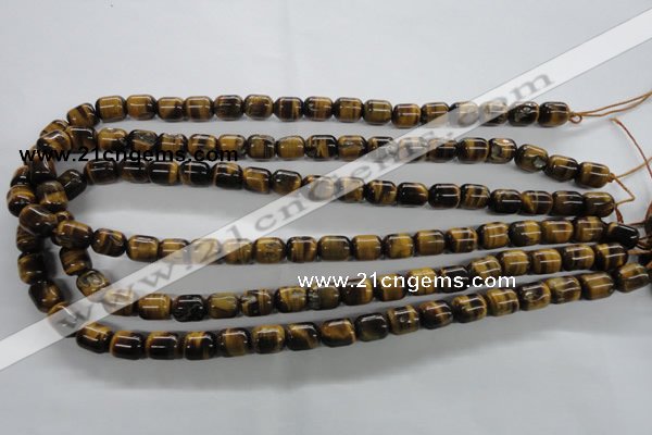 CTE328 15.5 inches 8*10mm drum yellow tiger eye gemstone beads