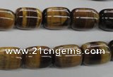 CTE329 15.5 inches 10*14mm drum yellow tiger eye gemstone beads