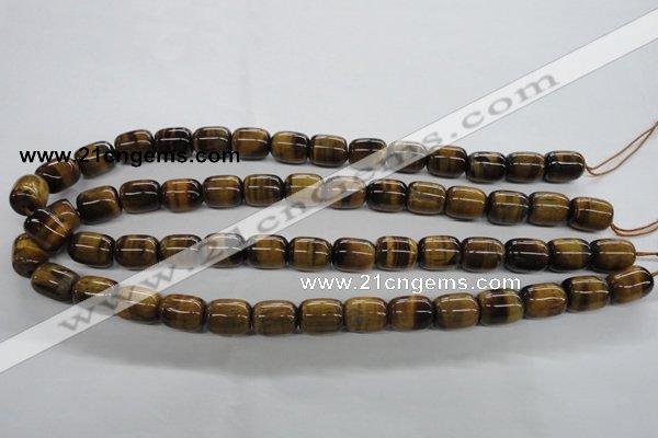 CTE329 15.5 inches 10*14mm drum yellow tiger eye gemstone beads