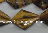 CTE333 15.5 inches 22*30mm pyramid yellow tiger eye gemstone beads