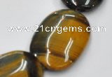 CTE40 15.5 inches 20*30mm oval blue tiger eye beads wholesale