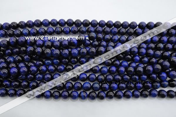 CTE416 15.5 inches 8mm round blue tiger eye beads wholesale