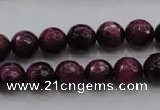 CTE473 15.5 inches 10mm faceted round red tiger eye beads wholesale