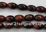 CTE51 15.5 inches 8*12mm rice red tiger eye gemstone beads