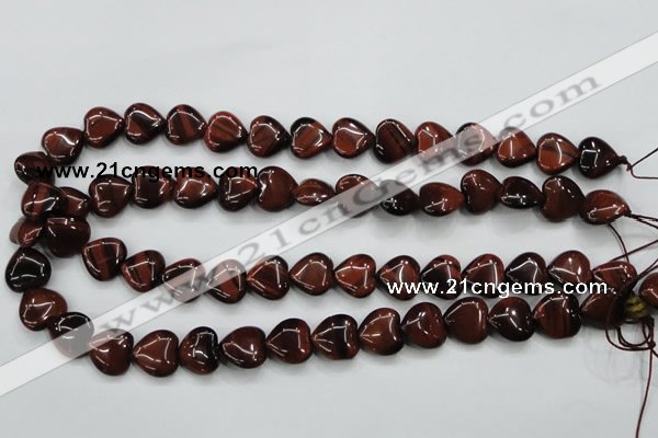 CTE52 15.5 inches 14*14mm heart red tiger eye gemstone beads