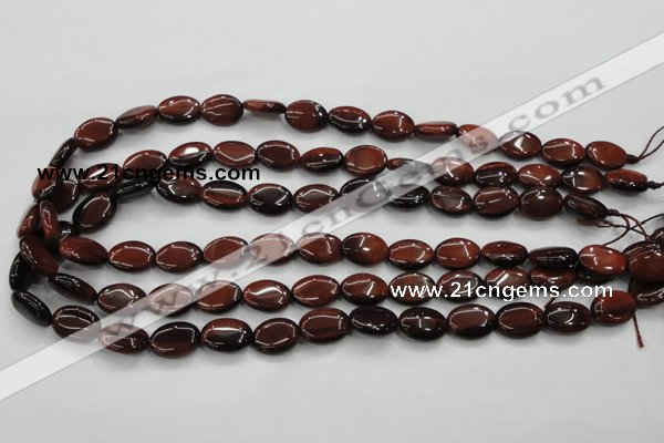 CTE57 15.5 inches 10*14mm oval red tiger eye gemstone beads