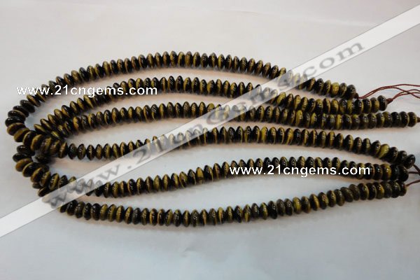 CTE601 15.5 inches 5*8mm rondelle yellow tiger eye beads wholesale