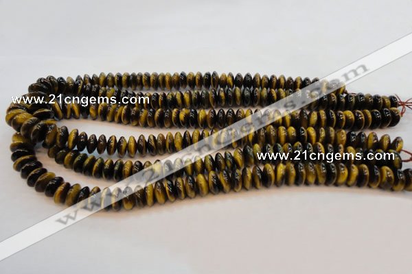 CTE602 15.5 inches 5*10mm rondelle yellow tiger eye beads wholesale