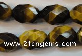 CTE625 15.5 inches 15*20mm faceted rice yellow tiger eye beads wholesale