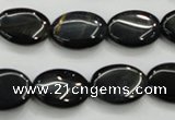 CTE75 15.5 inches 13*18mm oval blue tiger eye gemstone beads