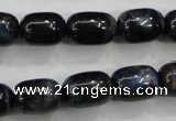 CTE79 15.5 inches 11*15mm drum blue tiger eye gemstone beads